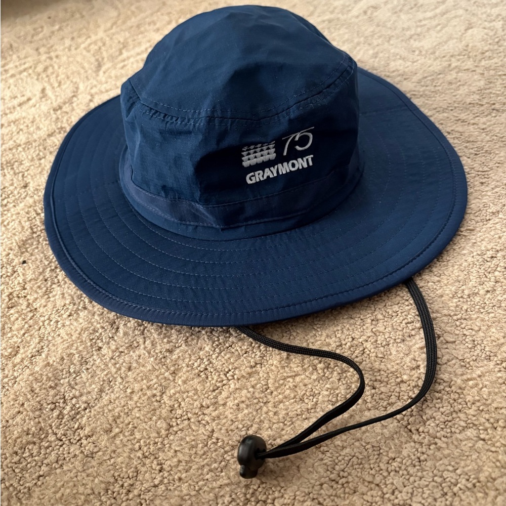 Port Authority Blue Bucket Hat w/No Fly Zone Insect Repellant & Adjustable Cord